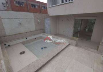 Casa à venda, 380 m² por r$ 1.750.000,00 - aparecida - santos/sp