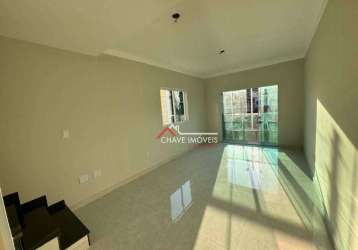 Casa duplex nova com 3 dormitórios à venda, 134 m² por r$ 890.000 - aparecida - santos/sp