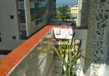 Apartamento com 1 dormitório à venda, 60 m² por r$ 334.000,00 - itararé - santos/sp