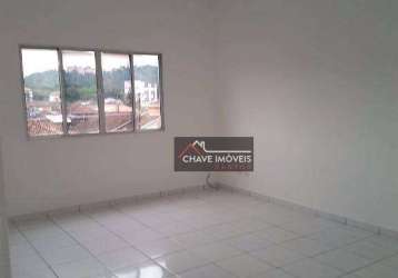 Sala para alugar, 45 m² por r$ 1.660,00/mês - areia branca - santos/sp