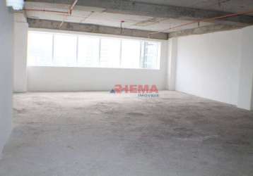 Sala para alugar, 161 m² por r$ 12.036,63/mês - gonzaga - santos/sp