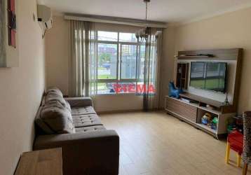 Apartamento com 3 dormitórios à venda, 98 m² por r$ 500.000,00 - gonzaga - santos/sp