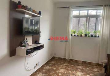 Apartamento com 2 dormitórios à venda, 62 m² por r$ 330.000,00 - macuco - santos/sp