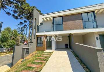 Casa em condomínio fechado com 3 quartos à venda na rua eugênio flor, 390, abranches, curitiba por r$ 899.360