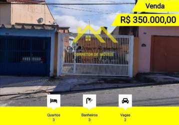 Casa para venda em guarulhos, jardim santa cecilia, 3 dormitórios, 3 banheiros, 2 vagas