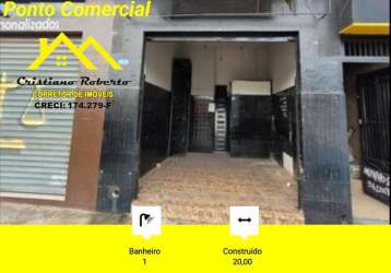 Ponto comercial para locação em guarulhos, jardim bela vista, 1 banheiro