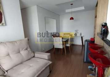 Lindo apartamento com 3 dormitórios à venda no condomínio saint paul, 75 m² por r$ 420.000 - chácar