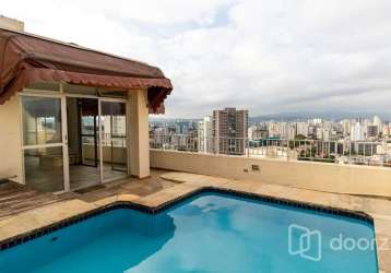 Cobertura com 3 quartos à venda na rua cerro corá, 792, vila romana, são paulo, 202 m2 por r$ 1.690.000