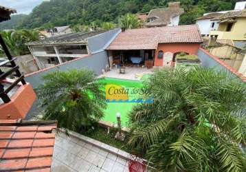 Casa com 6 dormitórios à venda, 326 m² por r$ 1.800.000,00 - canto do forte - praia grande/sp