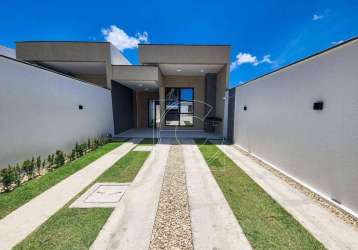 Casa plana solta, 112,83m², 3 suítes, coaçu, eusébio/ce