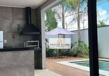 Casa térrea com área gourmet e piscina!  com 3 suítes!  para alugar, 150 m² por r$ 6.910/mês - condomínio terras do vale - caçapava/sp