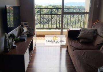 Imperdível! apartamento com 3 dormitórios com vista para serra da mantiqueira, à venda, 72 m² por r$ 450.000 - condomínio independência - taubaté/sp