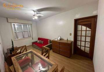 Apartamento com 1 dormitório para alugar por r$ 2.450,02/mês - pompéia - santos/sp