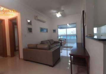 Apartamento com 1 dormitório para alugar, 65 m² por r$ 3.800/mês - josé menino - santos/sp