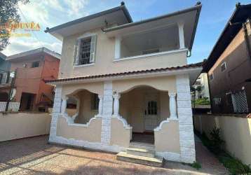 Casa com 3 dormitórios para alugar, 235 m² por r$ 8.800,00/mês - boqueirão - santos/sp