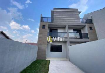 Sobrado com 3 dormitórios à venda, 108 m² por r$ 498.000,00 - alto boqueirão - curitiba/pr