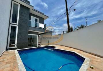 Sobrado alto pradrão frente mar com piscina e churrasqueira em itanhaém!