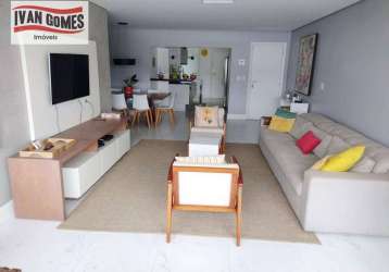 Apartamento com 3 dormitórios à venda, 160 m² por r$ 1.350.000,00 - astúrias - guarujá/sp