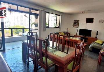 Apartamento com 4 dormitórios à venda, 120 m² por r$ 650.000,00 - pitangueiras - guarujá/sp