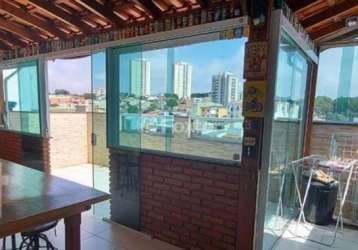 Cobertura com 2 quartos à venda na rua apiaí, 757, vila curuçá, santo andré, 108 m2 por r$ 457.000