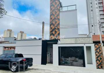 Casa em condomínio fechado com 2 quartos à venda na rua atalaia, 216, parque industriário, santo andré, 100 m2 por r$ 524.900