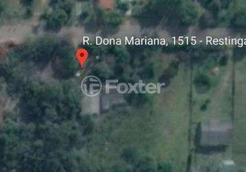 Terreno comercial à venda na rua dona mariana, 1515, restinga, porto alegre, 2495 m2 por r$ 160.000