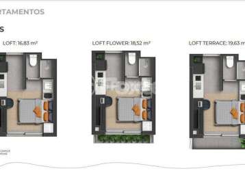 Loft com 1 quarto à venda na rua almirante tamandaré, 150, floresta, porto alegre, 17 m2 por r$ 299.000