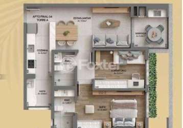 Apartamento com 2 quartos à venda na estrada haroldo soares glavan, 607, cacupé, florianópolis, 76 m2 por r$ 1.388.145