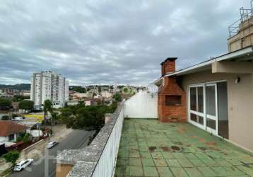 Cobertura com 2 quartos à venda na avenida doutor carlos barbosa, 1189, medianeira, porto alegre, 147 m2 por r$ 400.000