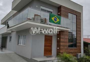 Casa com 4 quartos à venda na rua nossa senhora do rosário, 306, jardim atlântico, florianópolis, 317 m2 por r$ 1.750.000