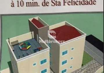 Apartamento com 2 quartos à venda na jacob gubaua, 671 03, lamenha grande, almirante tamandaré por r$ 253.999