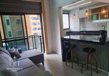 Apartamento duplex com 1 dormitório para alugar, 50 m² por r$ 6.950,00/mês - moema - são paulo/sp