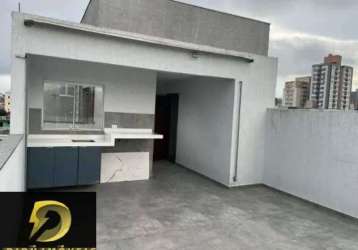 Excelente cobertura tipo sem condomínio  com 97 m²  na vila guarani  em mauá, sendo 2 dormitórios, 1 suíte, 1 vaga. imóvel desocupado!