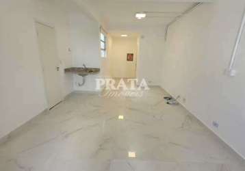 Sala comercial com 1 sala à venda na rua napoleão laureano, marapé, santos, 20 m2 por r$ 130.000