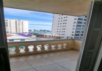 Apartamento com 3 quartos à venda na rua amador bueno da ribeira, centro, são vicente, 125 m2 por r$ 400.000