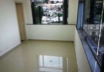 Sala comercial com 4 salas para alugar na rua dom pedro ii, centro, santos, 80 m2 por r$ 1.600