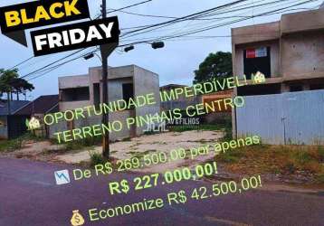 Terreno à venda, 156 m² por r$ 227.000,00 - emiliano perneta - pinhais/pr