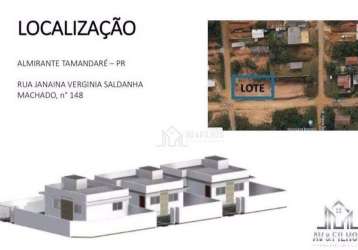 Terreno residencial à venda, jardim novo horizonte da cachoeira, almirante tamandaré - te0048.