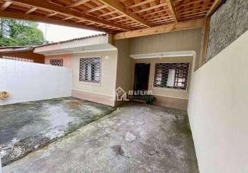 Casa com 3 dormitórios à venda, 66 m² por r$ 290.000,00 - vila ipanema - piraquara/pr