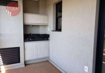 Apartamento para locação de 03 quartos no bairro quinta da primavera em ribeirão preto com sacada gourmet.