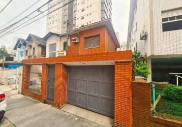 Casa com 2 dormitórios, 200 m² - venda por r$ 1.499.000,00 ou aluguel por r$ 7.000,00/mês - embaré - santos/sp