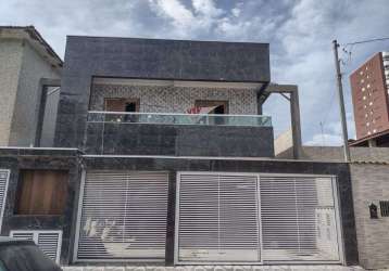 Casa para venda em praia grande, maracanã, 2 dormitórios, 1 banheiro, 1 vaga