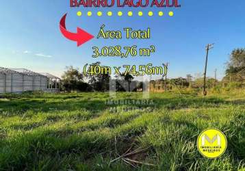 Terreno para alugar, 3028 m² por r$ 4.000/mês - lago azul - cascavel/pr