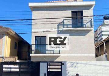 Village com 2 dormitórios à venda, 95 m² por r$ 599.900,00 - macuco - santos/sp