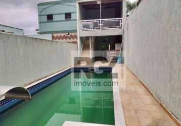 Casa com 3 dormitórios à venda, 210 m² por r$ 950.000,00 - macuco - santos/sp