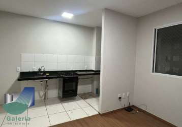 Apartamento com 2 quartos para alugar, 43m² - reserva macaúba