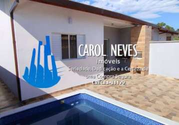 Casa nova 2 dormitórios 1 suíte financiamento bancário grandesp itanhaém