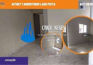 Kitnet locaçao 1 dormitorio lado pista itanhaem