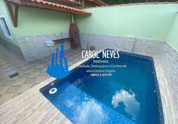 Casa  2 dormitórios suíte piscina financiamento bancário mongaguá