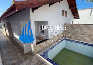 Casa nova 2 dormitórios suíte piscina financiamento bancário mongaguá